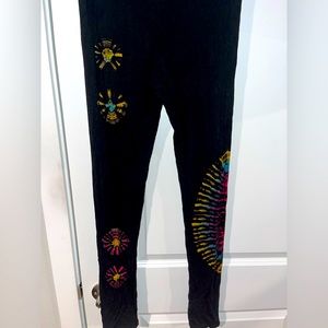 Unbranded Hand-dyed Rainbow Tie-Dye Leggings Size Small